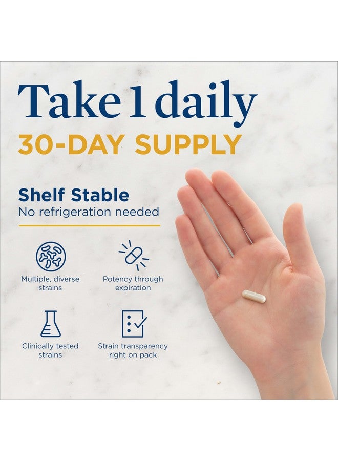 كبسولات رينيو لايف إكسترا كير بروبيوتيك الهضمية، مكمل غذائي يومي يدعم صحة المناعة والجهاز الهضمي والجهاز التنفسي، ل. رامنوسوس جي جي، خالي من منتجات الألبان والصويا والغلوتين، 30 مليار وحدة تشكيل مستعمرة، 30 كبسولة - Image 4