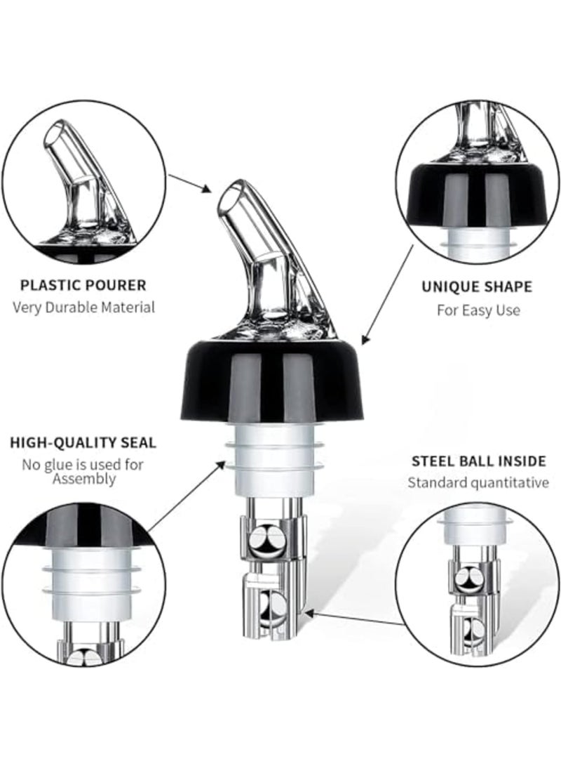 SYOSI صنبور زجاجة قياس تلقائي - موزع مشروبات قياس سريع 4 عبوات - 1 أونصة / 30 مل (شفاف) - Image 4