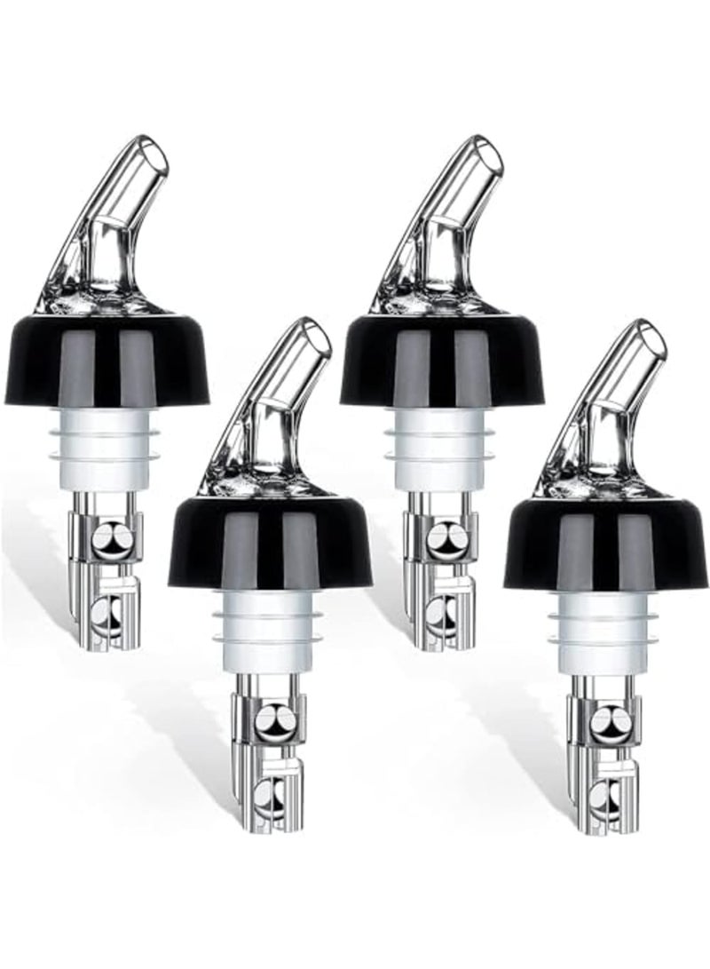 SYOSI صنبور زجاجة قياس تلقائي - موزع مشروبات قياس سريع 4 عبوات - 1 أونصة / 30 مل (شفاف) - Image 1