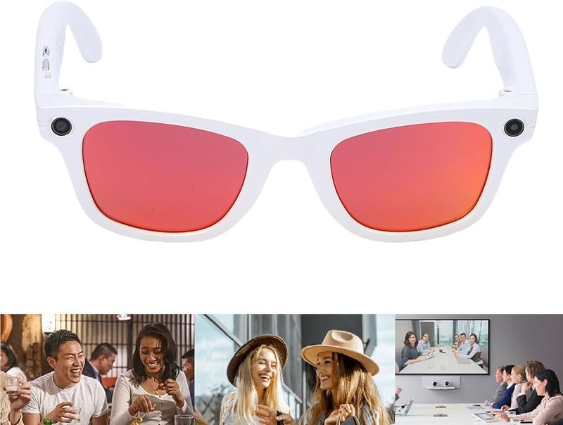 نظارات فوكيتي الذكية للترجمة بالذكاء الاصطناعي بـ 25 لغة بكاميرا 8 ميجابكسل للقيادة والمشي لمسافات طويلة - Image 5