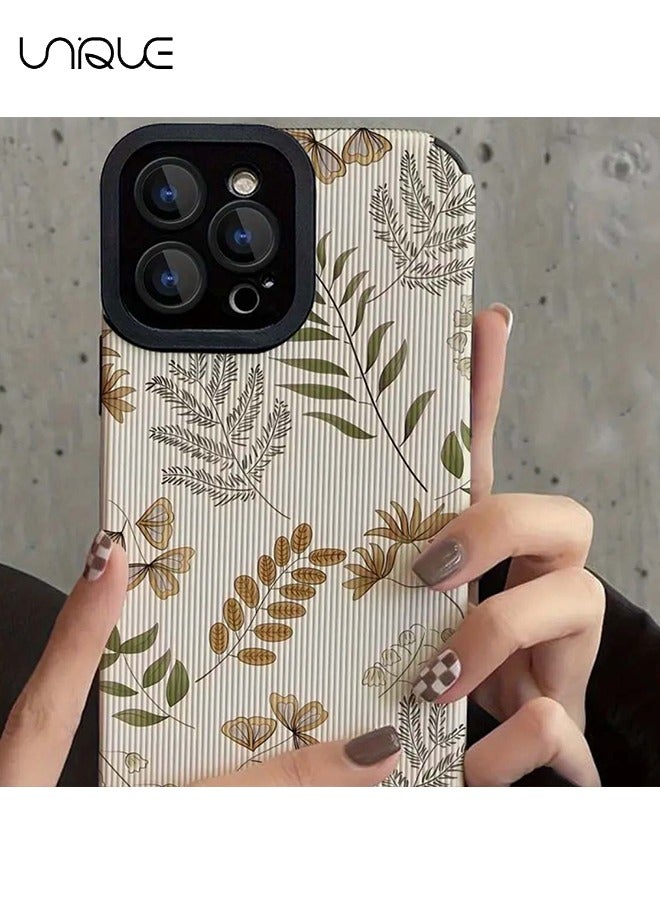 Compatible with iPhone 15 Pro Max Cases, Flower Cases, Plant Cases - Sleek and Minimalist Phone Cases - TPU Drop Protection