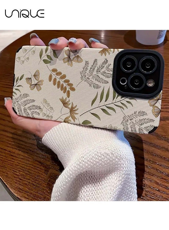 Compatible with iPhone 15 Pro Max Cases, Flower Cases, Plant Cases - Sleek and Minimalist Phone Cases - TPU Drop Protection