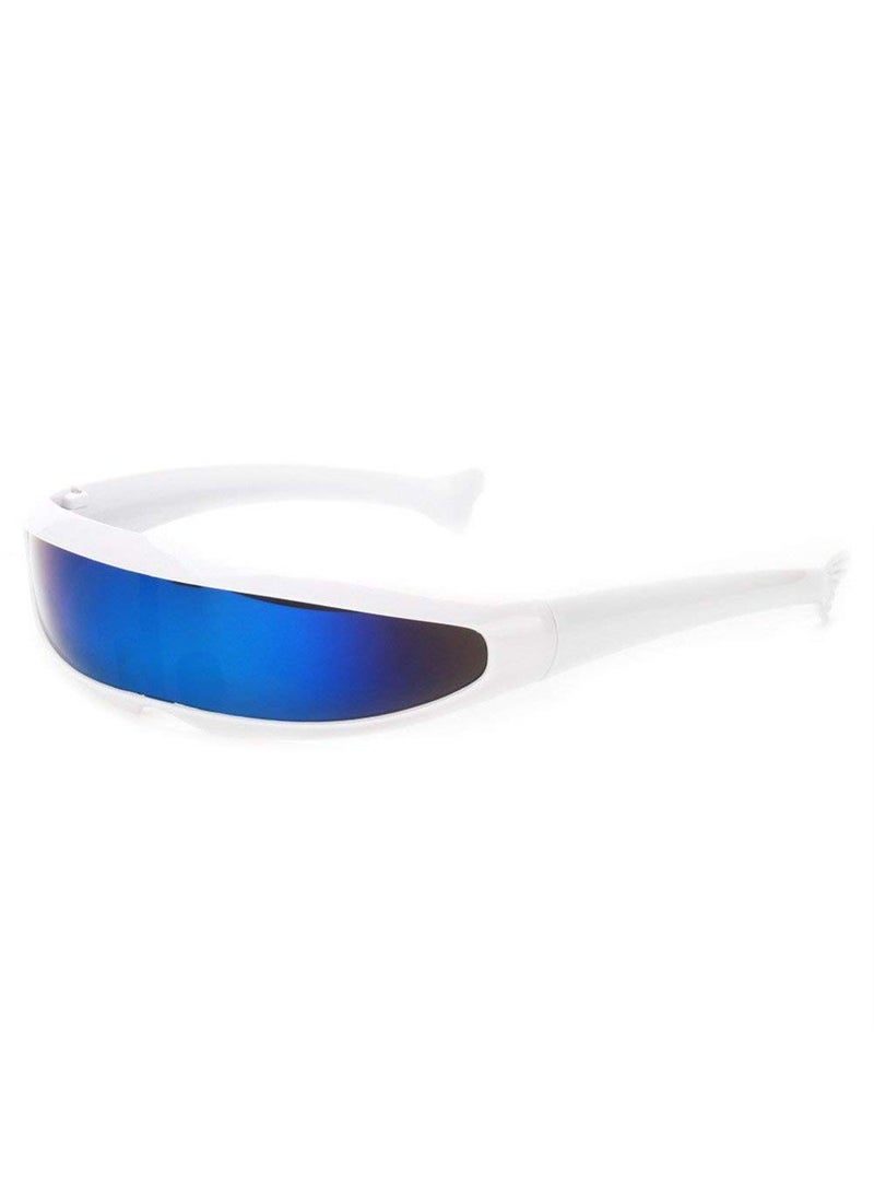 Sweet seven Futuristic Cyclops Sunglasses with UV400 Protection and Mirrored Lenses - Image 2
