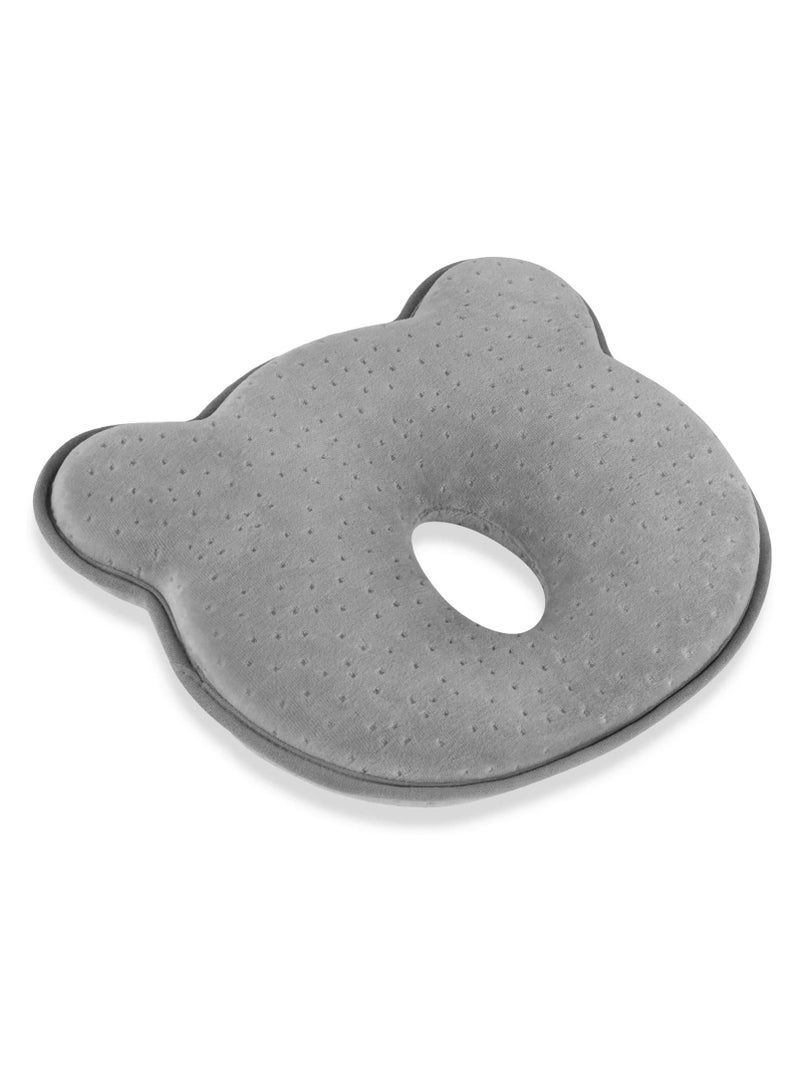 3D Memory Foam Baby Head Shaping Pillow for Infants and Toddlers, hable Neck Support Pillow in Dark Grey - Image 5