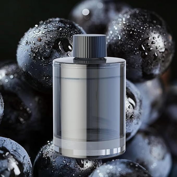 معطر الهواء للسيارات من سينيو، إعادة تعبئة عطر فاخرة CF3، سعة كبيرة 135 مل لمدة 6 أشهر، كشمش أسود، عطر فرنسي طبيعي مع مستخلصات نباتية، معطر للسيارات، عطر سيارة فاخر - Image 1