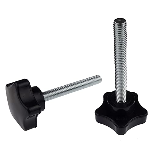 Kasteco 2 Pack M8 x 60mm (5/16" x 2-3/8") Thread Replacement Star Hand Knob Tightening Screw - Image 5