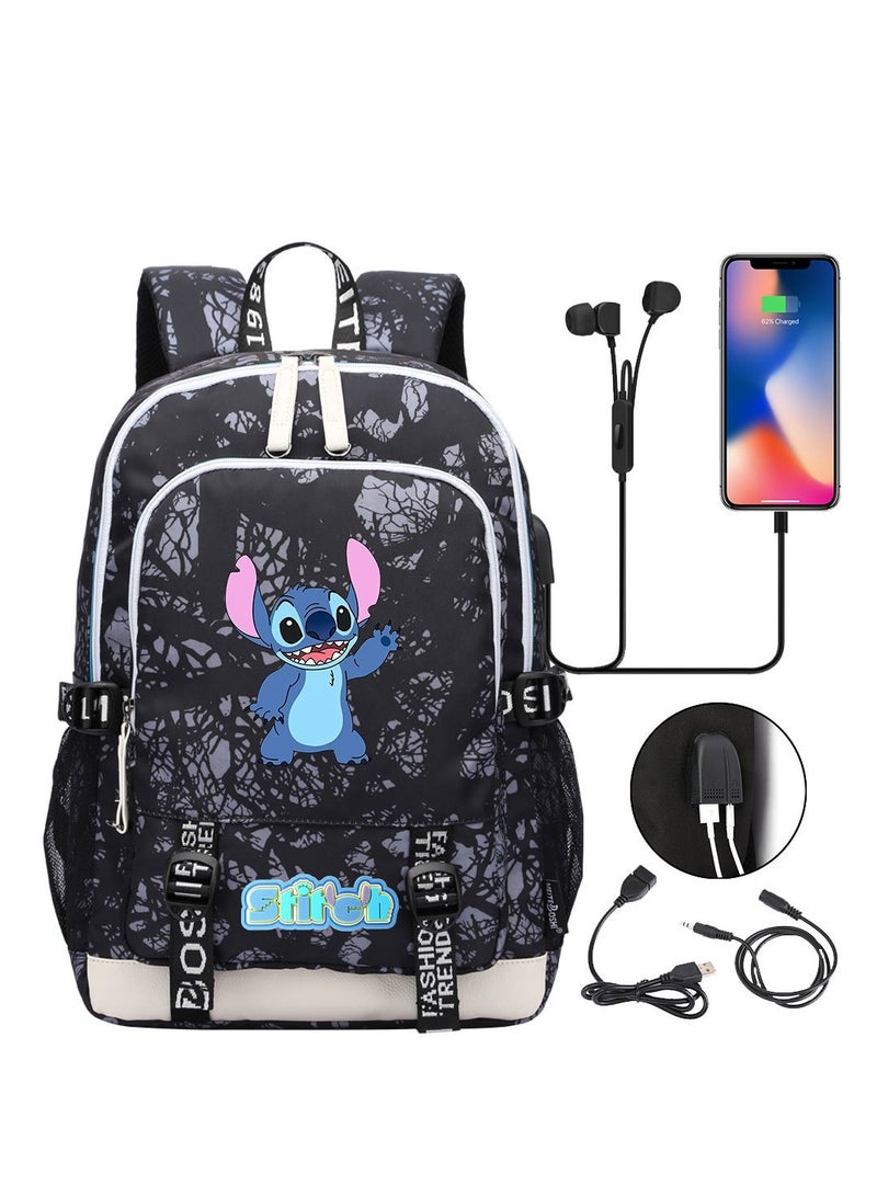 STITCH Printed Youth Large Capacity Men's and Women's Shoulders