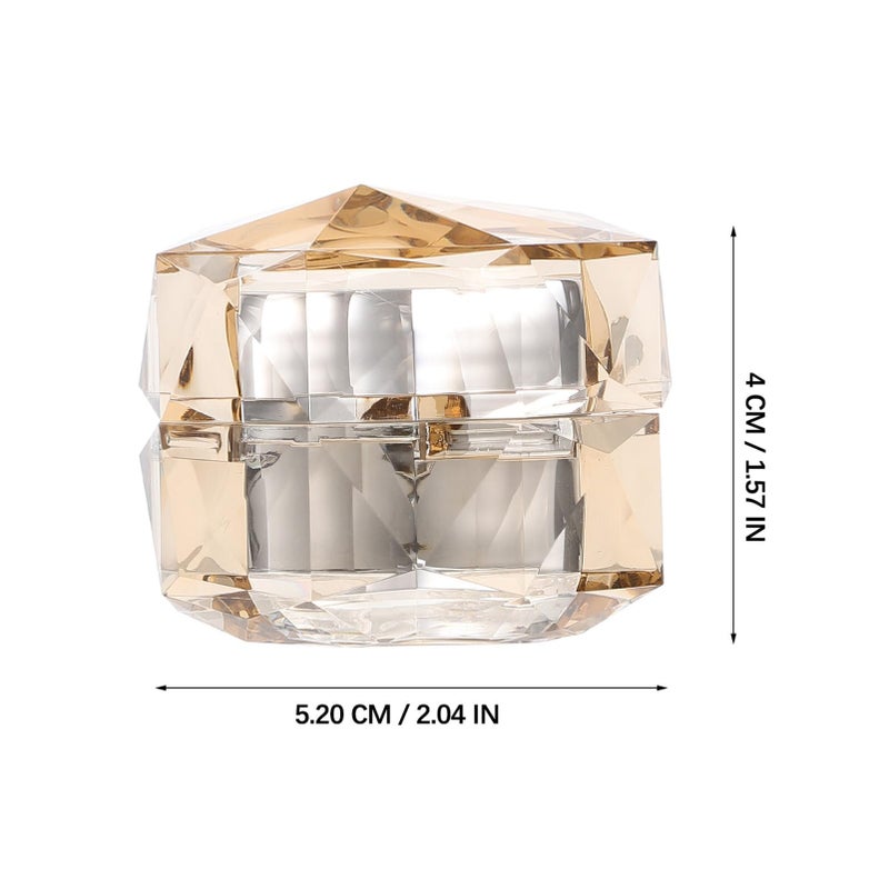 minkissy Travel Lotion Bottles 1.57 Inch Refillable Cosmetic Containers with Leak-Proof Caps for Creams and Skincare Products - Image 2