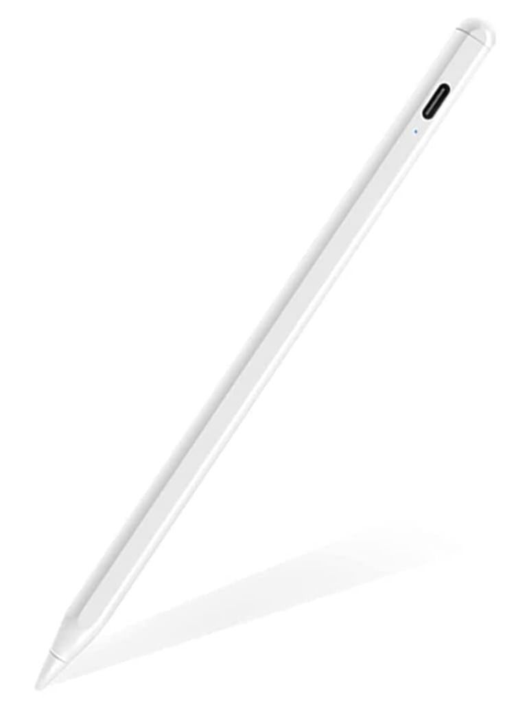 Active Stylus Pen with Palm Rejection for Precise Writing/Drawing Compatible with Apple iPad White - Image 1