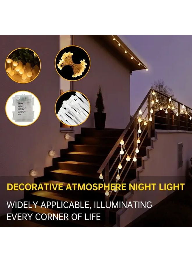 GDSIZHE 56 مصباح LED خرافي مع 8 أوضاع إضاءة بيضاء دافئة، أضواء سلكية تعمل بالبطارية للاستخدام الخارجي في الحفلات والتخييم وحفلات الزفاف وديكور عيد الميلاد والحديقة - Image 5