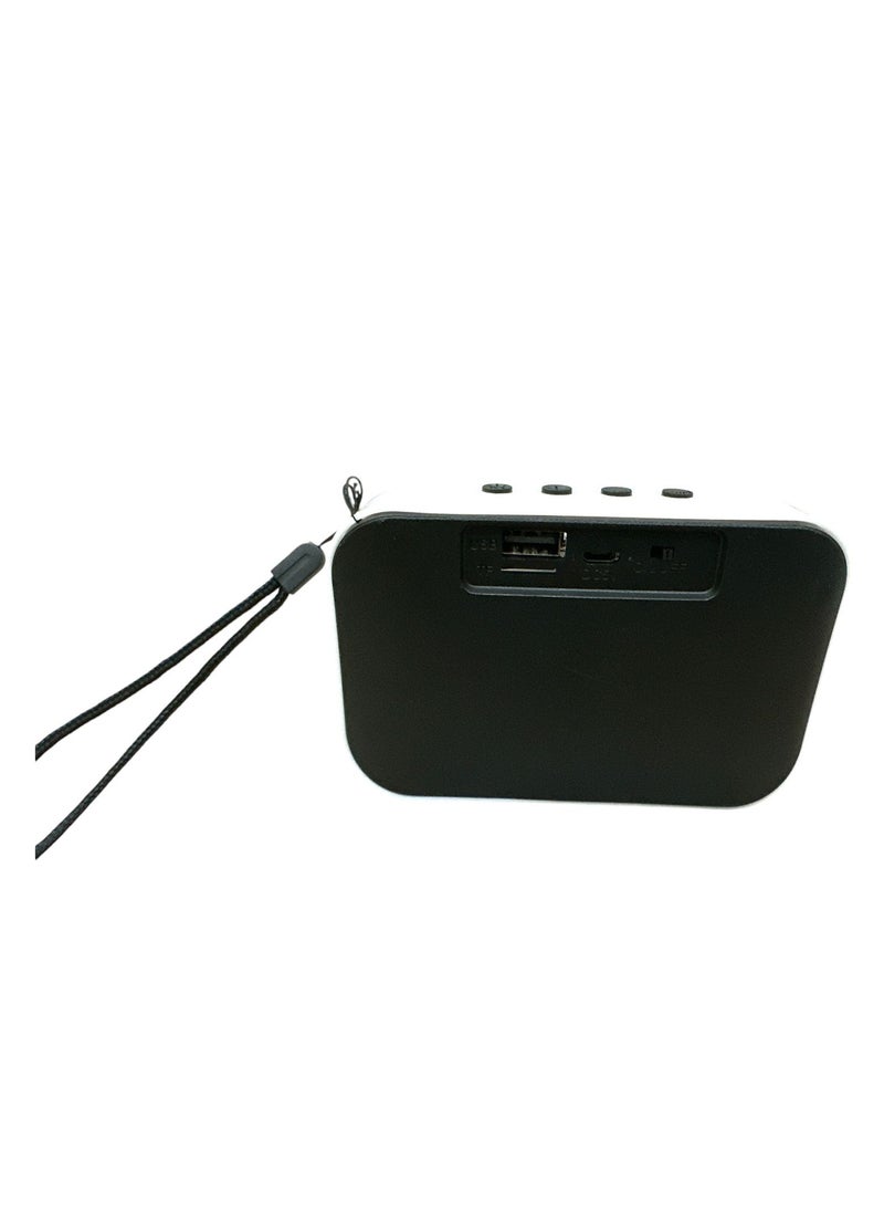 Zero Zero Z112 Portable Bluetooth Speaker Supports Memory Card and USB - Black- White  - Image 2