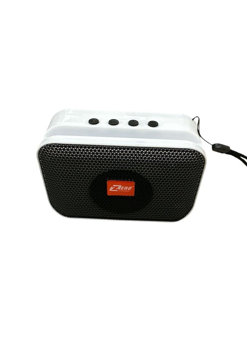 Zero Zero Z112 Portable Bluetooth Speaker Supports Memory Card and USB - Black- White  - Image 3