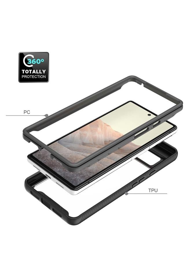 S-TOP Case For Google Pixel 6 Starry Sky Solid Color Series Shockproof PC + TPU Case - Image 3