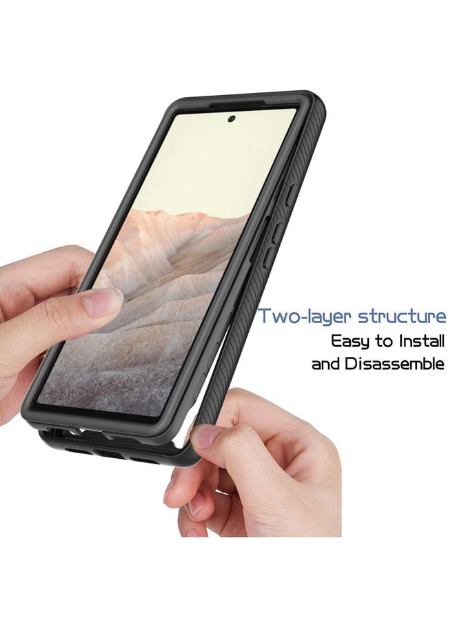 S-TOP Case For Google Pixel 6 Starry Sky Solid Color Series Shockproof PC + TPU Case - Image 5