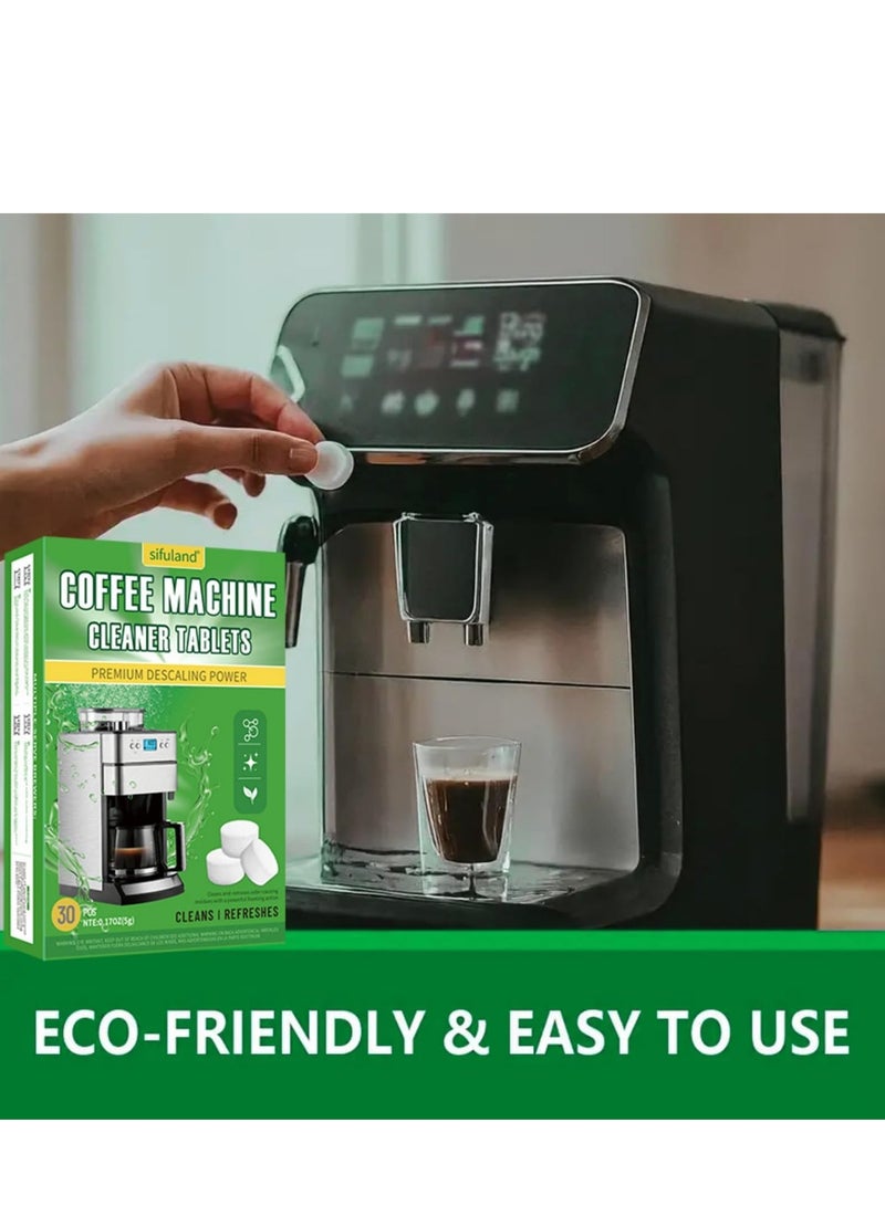 Coffee Machine Cleaner Descaler Tablets - 30 Count, Food-grade Automatic Coffee Machine Cleaning Descaling Tablet Tea Cup Descaling Tablets  - Image 4