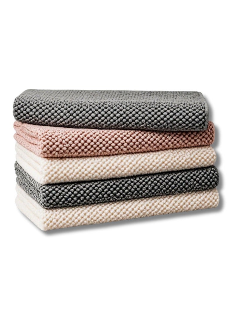 MarlaMall 5-Pack Premium Microfiber Cleaning Cloths - Ultra Absorbent & Lint-Free for Kitchen, Stove, Oven & Dishes | Quick-Dry, Odor-Resistant & Streak-Free | Thickened Fabric for Heavy-Duty Grease & Oil Removal - Image 1