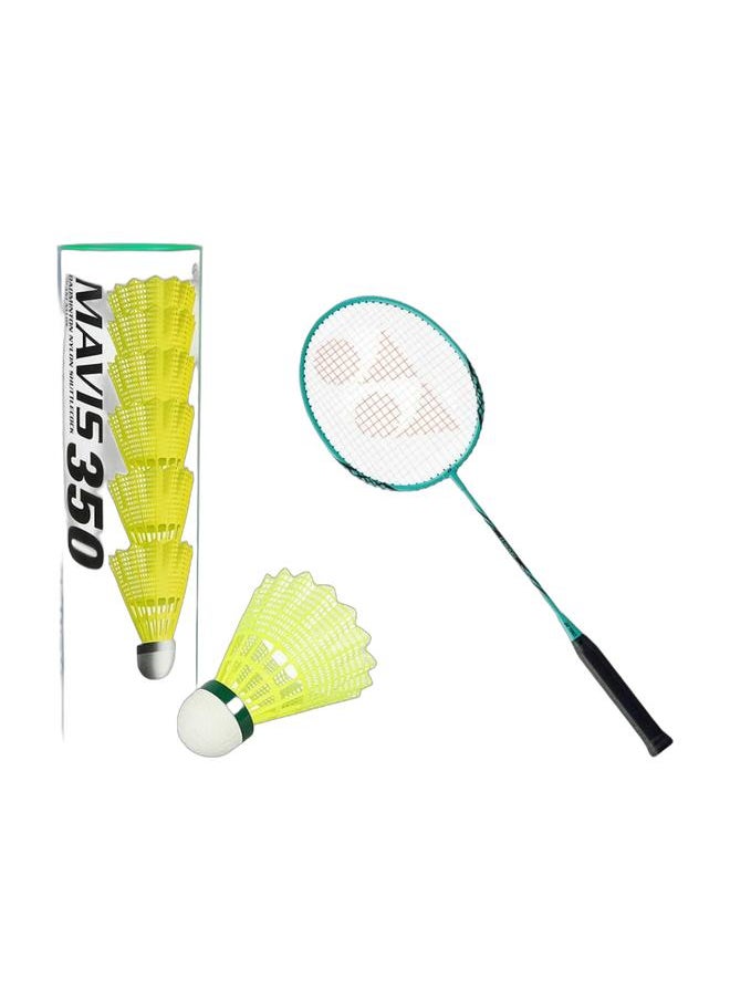 Yonex B 4000 Mint Ug4 + Mavis 350 Yellow Slow1*6 Pack  - Image 1