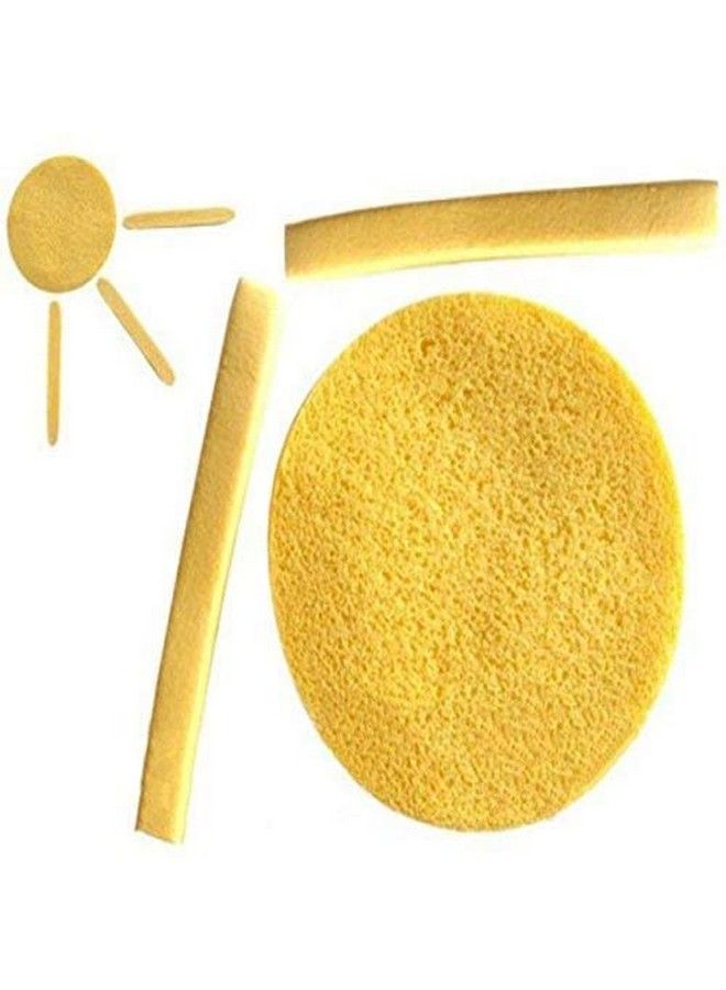 TWIREY Professional Facial Cleaning Wash Puff Sponge 12 Stick Face Cleansing Pad Soft Yellow 30 Grams Pack Of 1 - Image 5