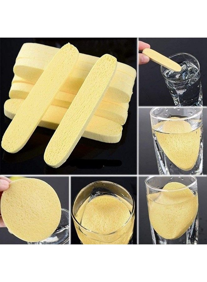 TWIREY Professional Facial Cleaning Wash Puff Sponge 12 Stick Face Cleansing Pad Soft Yellow 30 Grams Pack Of 1 - Image 4