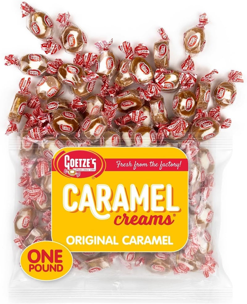 Goetze's Vanilla Caramel Creams - 1 Pound Bag - Image 1