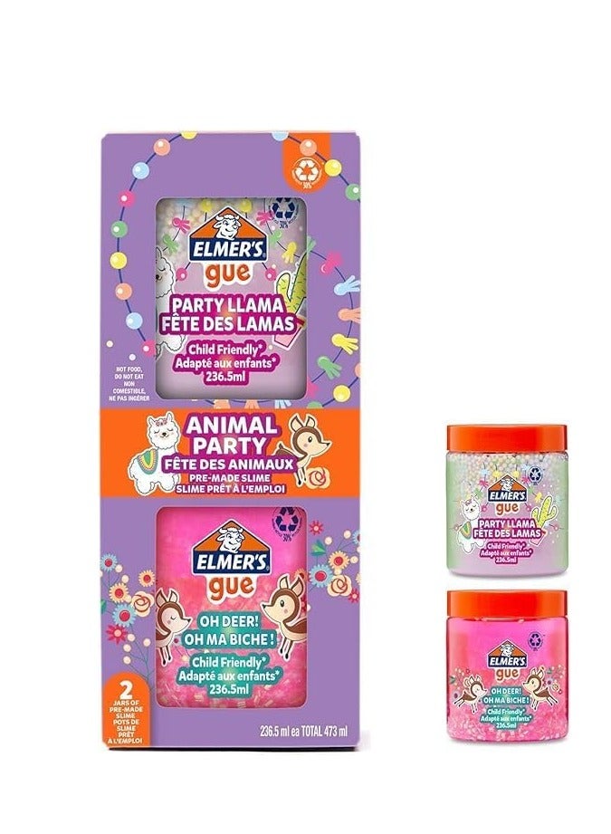 Elmers Elmer's Ready Slime Party Animals 236ML x 2Box - Image 2