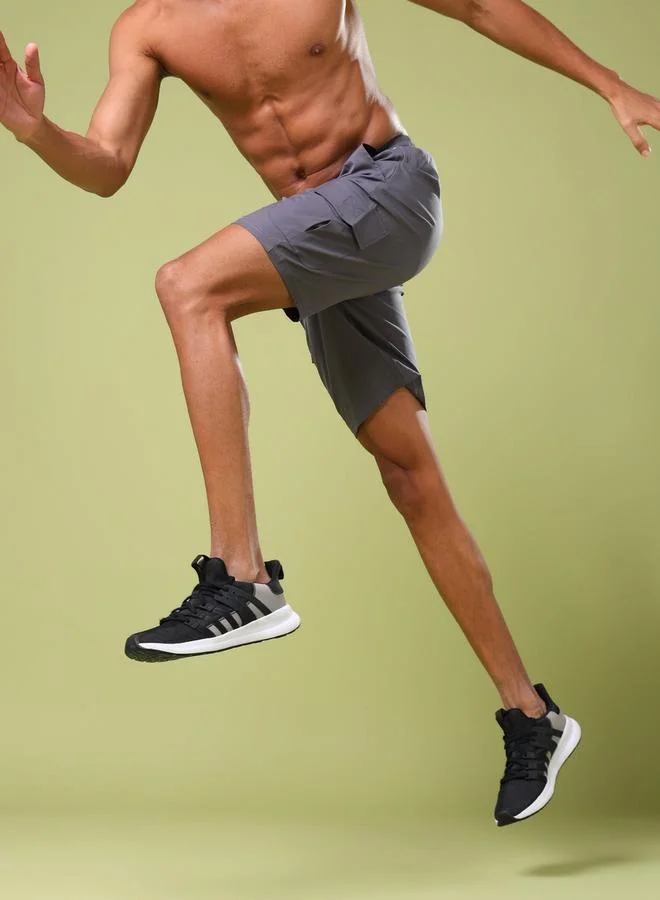 Technosport Technosport Solid Slim Fit Cargo Shorts with TS FLEXI
