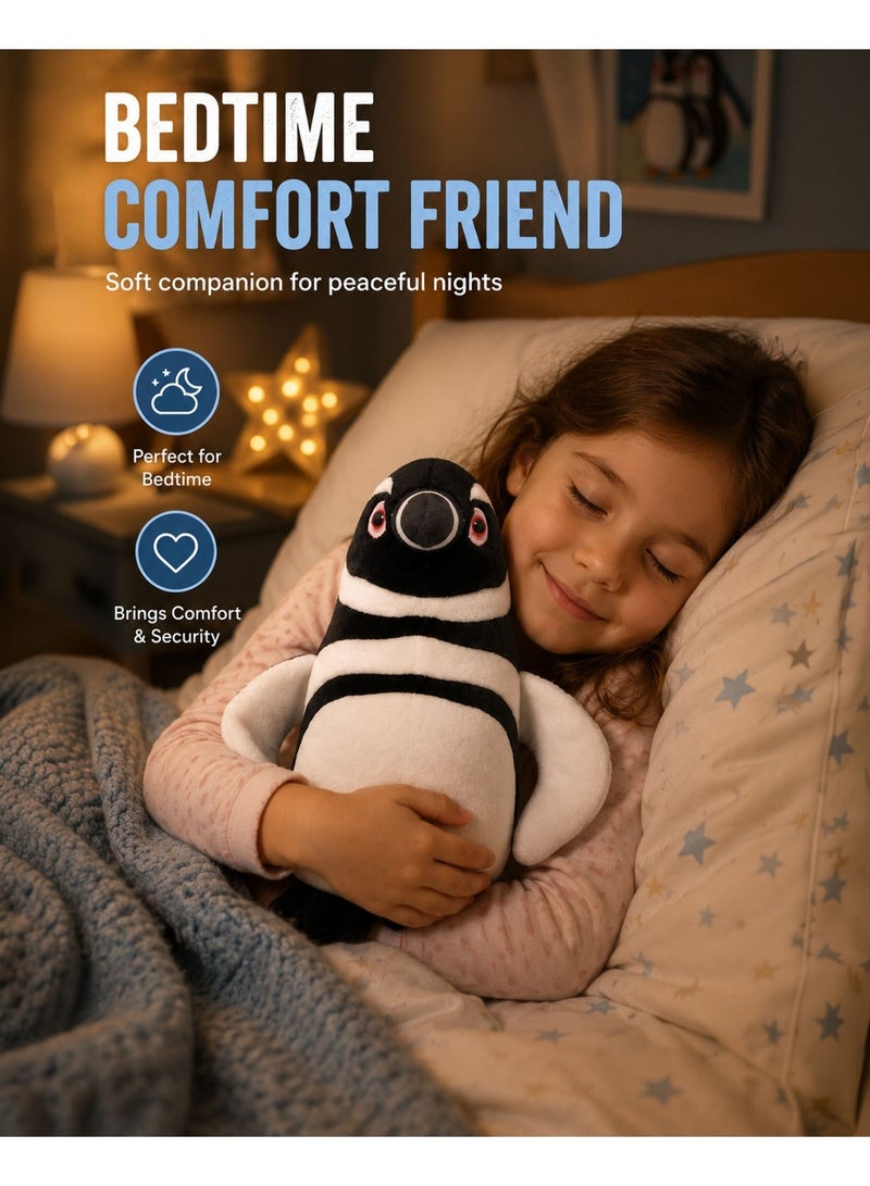 Wild Planet Magellanic Penguin Plush Toy 20cm Soft Stuffed Penguin Doll for Kids Realistic Penguin Animal Plush Cute Cuddly Wildlife Soft Toy for Boys & Girls Hugging Bedtime Companion Educational Ocean Animal Gift for Children Toddlers Collectors - Image 2