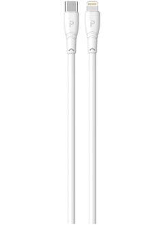 Pawa PVC 20W Data & Quick Charging USB-C to Lightning Cable 3m/9.8ft- White  - Image 1