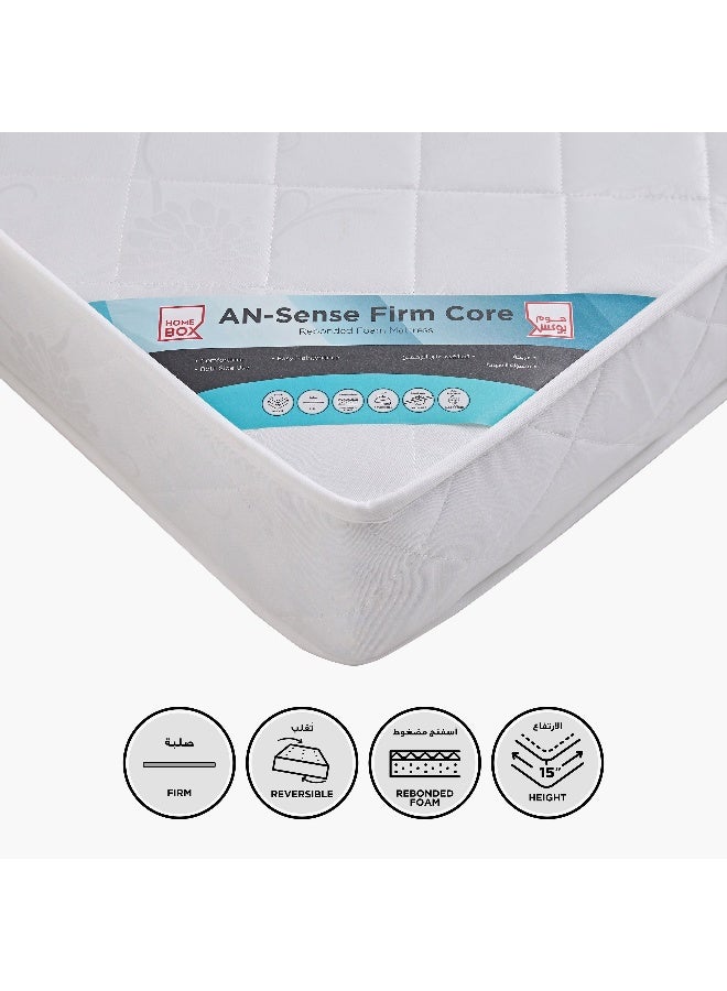 Home Box Luno Sense Firm Core Rebonded Foam Single Mattress - 90x190x15 cm - Image 1