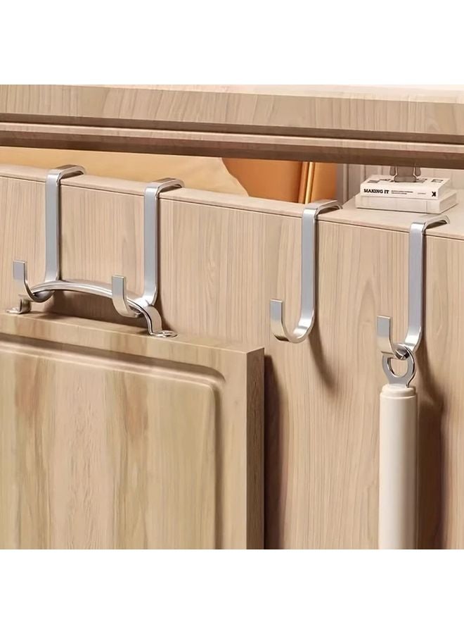 5pcs Stainless Steel S Hooks No Drill High Strength Utility Hangers For Home - Image 3