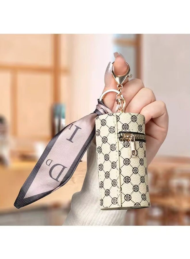Mini PU Lipstick Pouch Keychain 5.5 x 9.5 cm - Image 1