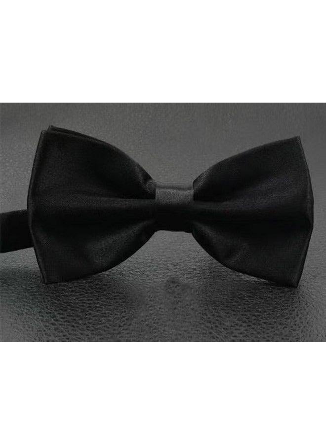 Adjustable Wedding Bow Tie Costume Party Bow Tie Black