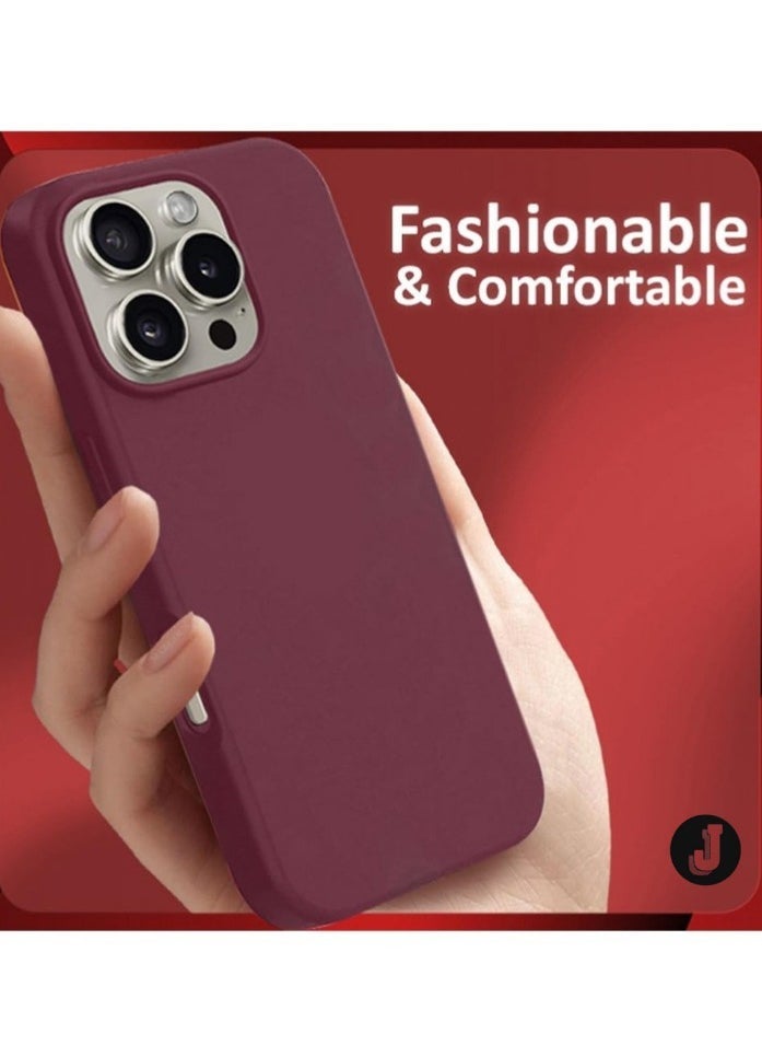 JAJEEK "New Liquid Silicone Case for iPhone 16 Pro Max – Ultra Slim Design, Soft Anti-Scratch Microfiber Lining, and Drop Protection" - Image 4