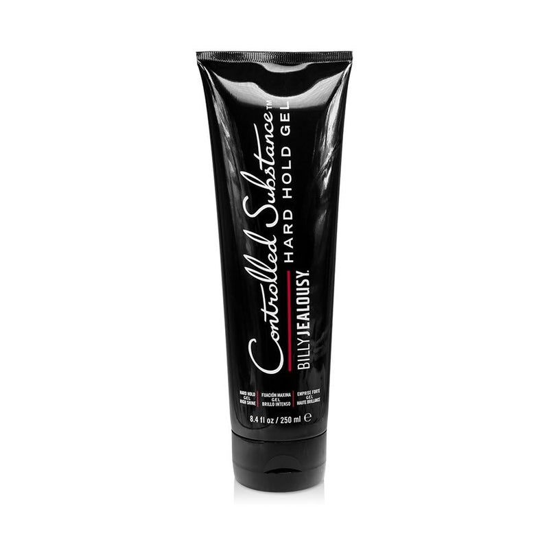 Billy Jealousy Controlled Substance Hard Hold Mens Styling Gel, Professional Hair Cream with Sunflower and Sage Extracts, Water-Based & Alcohol Free, 8 Fl Oz - Image 1