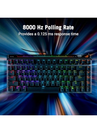 ASUS ROG Falchion Ace 75 HE Wired Analog/Hall Effect Gaming Keyboard – 75% TKL, USB, Hot Swappable HFX V2 Magnetic Switch, Rapid Trigger, 8KHz Polling, PBT Keycap, Carry Case, Web-based Config - Black - view 5