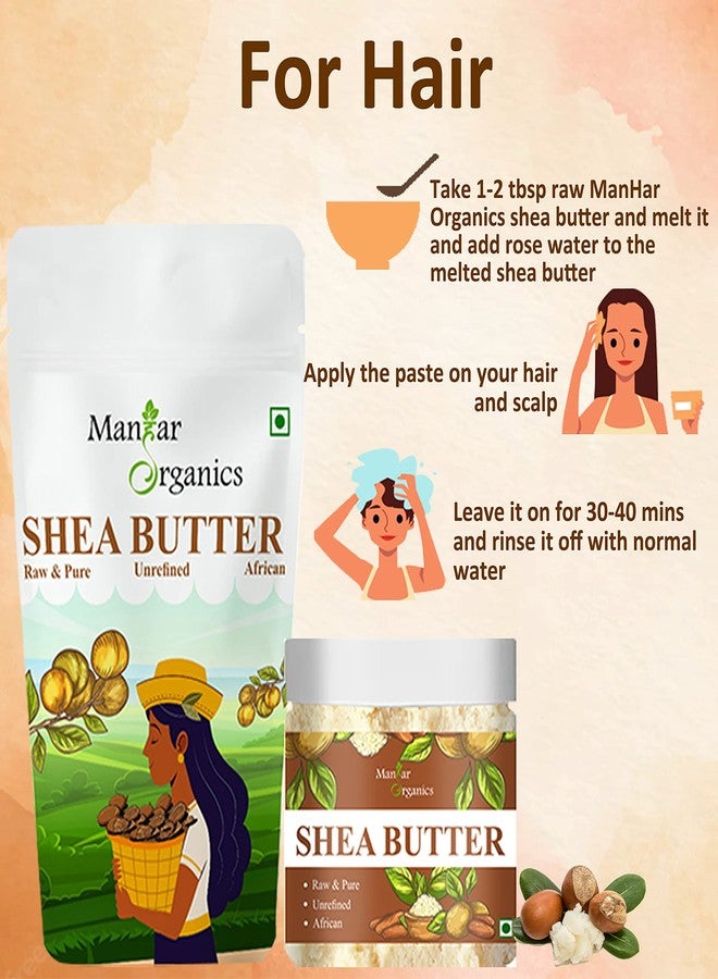ManHar Organics African Shea Butter 1KG - Raw & Unrefined Organic Body Butter | For Skin, Body, Hair & Stretch Marks - Image 5