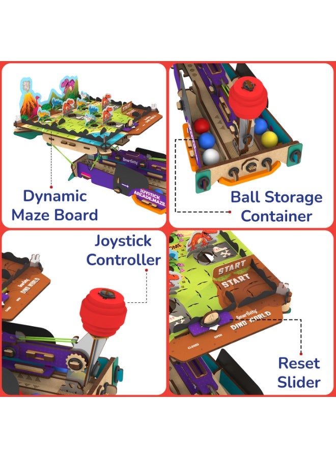 Smartivity Joystick Arcade Maze Toy for Kids 6-14 Years | 2in1 Space & Jungle Theme Adventures I Birthday Gift for Boys & Girls I STEM Educational DIY Science Toys for Kids Ages 6,7,8,9,10,11,12,13,14 - Image 4