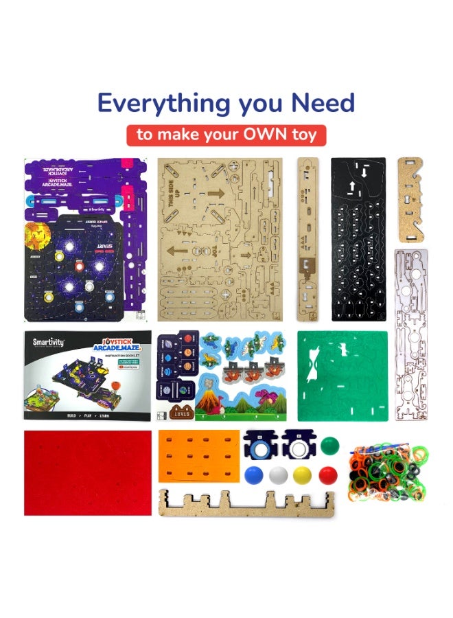 Smartivity Joystick Arcade Maze Toy for Kids 6-14 Years | 2in1 Space & Jungle Theme Adventures I Birthday Gift for Boys & Girls I STEM Educational DIY Science Toys for Kids Ages 6,7,8,9,10,11,12,13,14 - Image 5