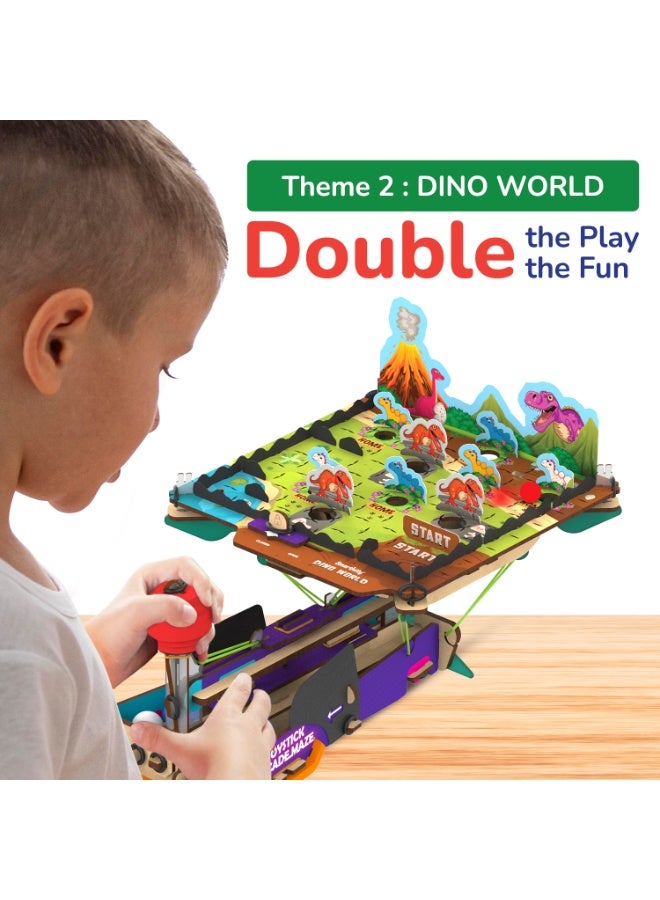 Smartivity Joystick Arcade Maze Toy for Kids 6-14 Years | 2in1 Space & Jungle Theme Adventures I Birthday Gift for Boys & Girls I STEM Educational DIY Science Toys for Kids Ages 6,7,8,9,10,11,12,13,14 - Image 3