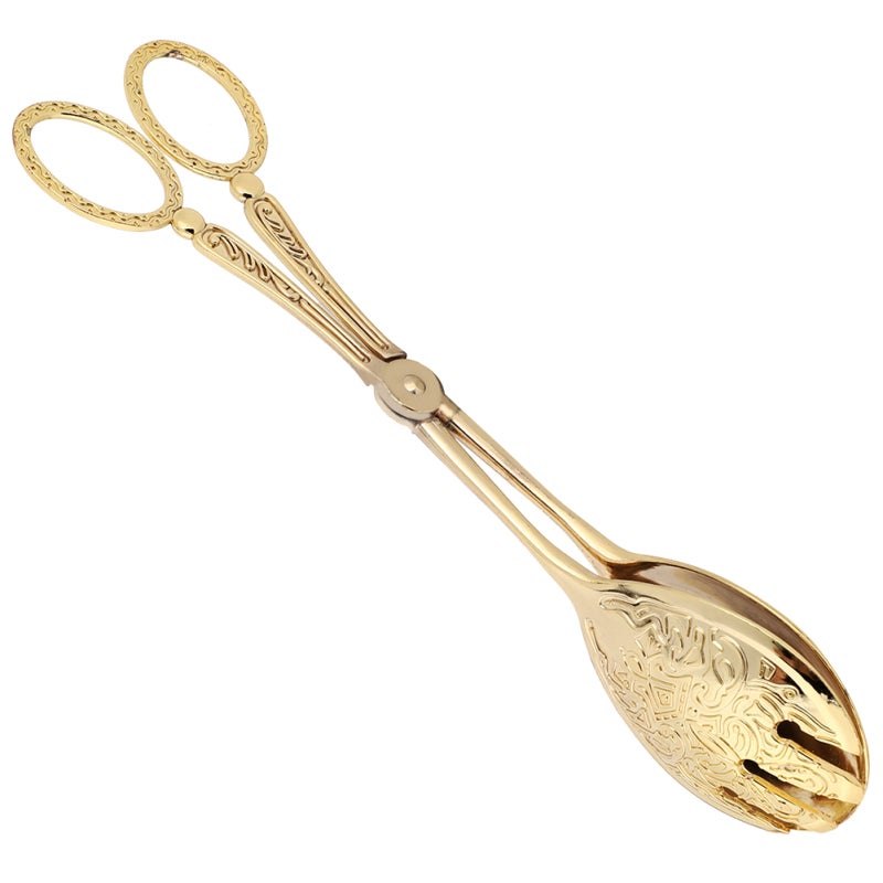 Bread Tongs: Zinc Alloy Arabic Vintage Style - Multi-Purpose Hygienic Food Clips for Home Kitchen Buffet Barbecue - Image 3
