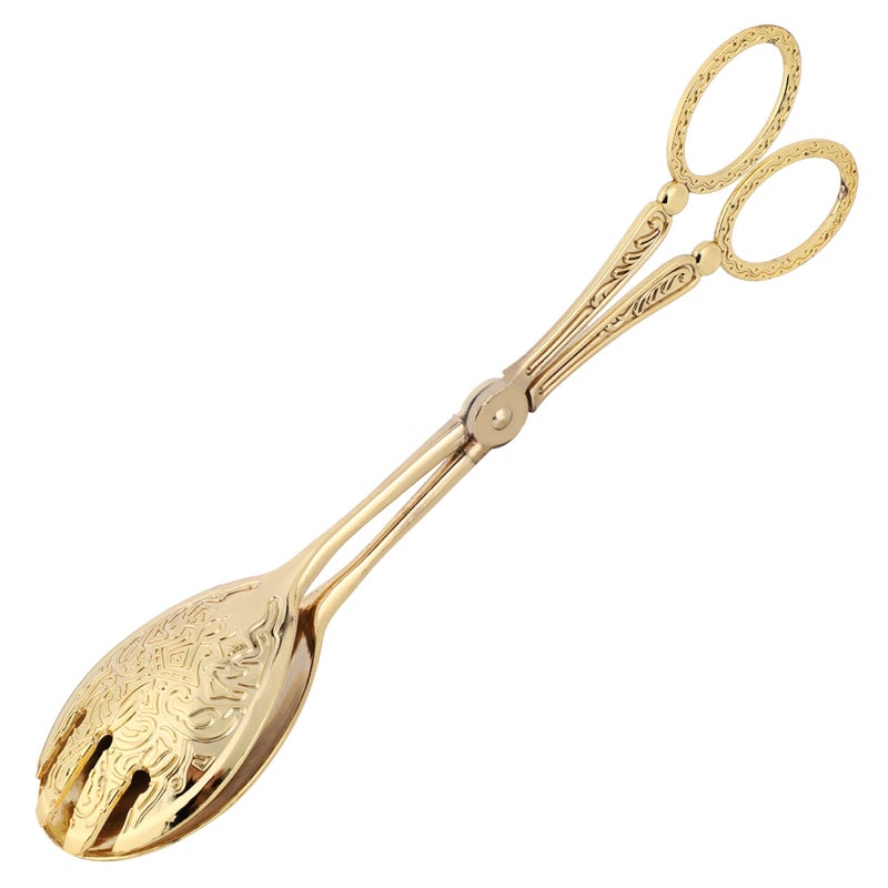 Bread Tongs: Zinc Alloy Arabic Vintage Style - Multi-Purpose Hygienic Food Clips for Home Kitchen Buffet Barbecue - Image 1