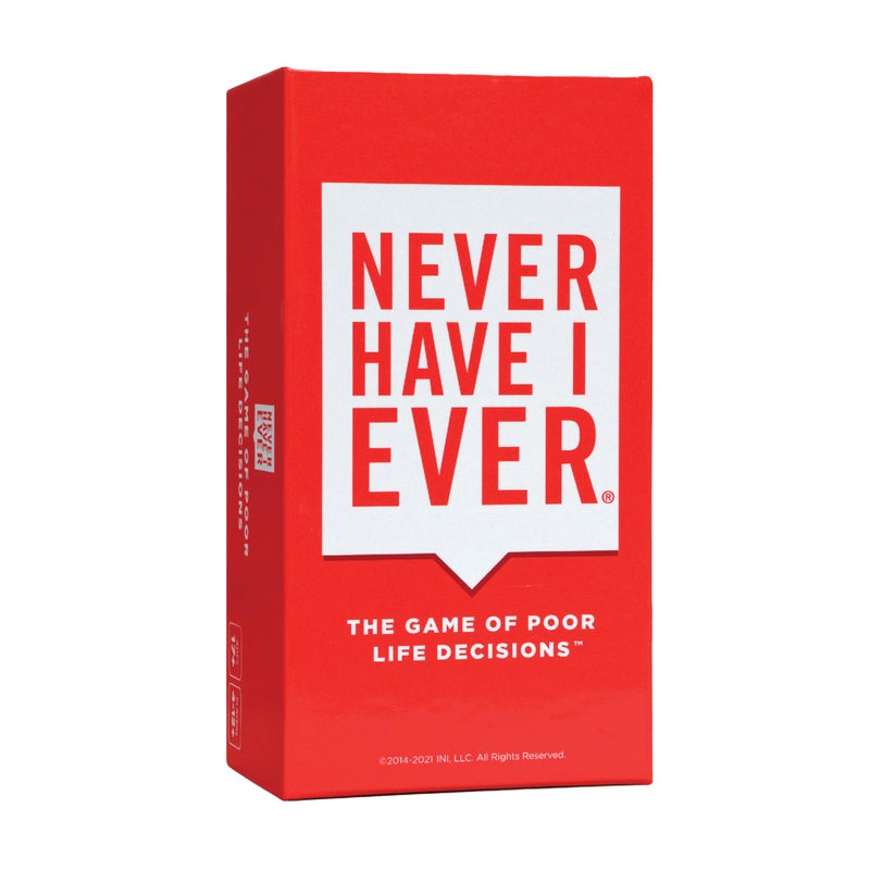 Never Have I Ever Card Game - Party Game of Poor Life Decisions - Ages 17 and Up â€“ The Classic Viral Hilarious and Funny Icebreaker for Adults - 4-12 Players - Image 1