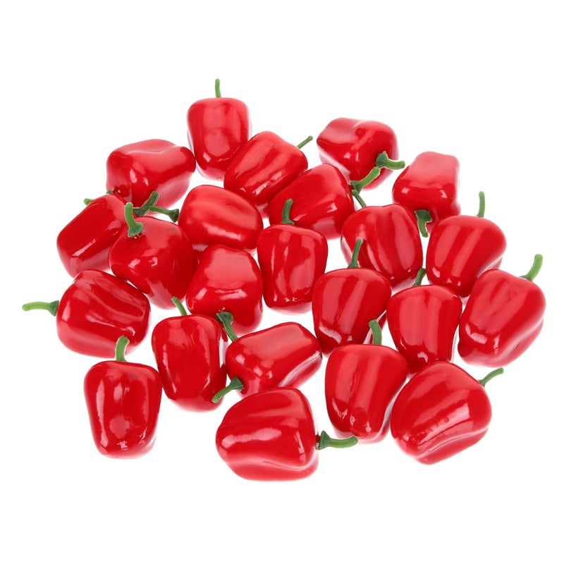 20Pcs Mini Artificial Chili Pepper Decor Simulation Faux Vegetables Cognitive Toys - Image 2