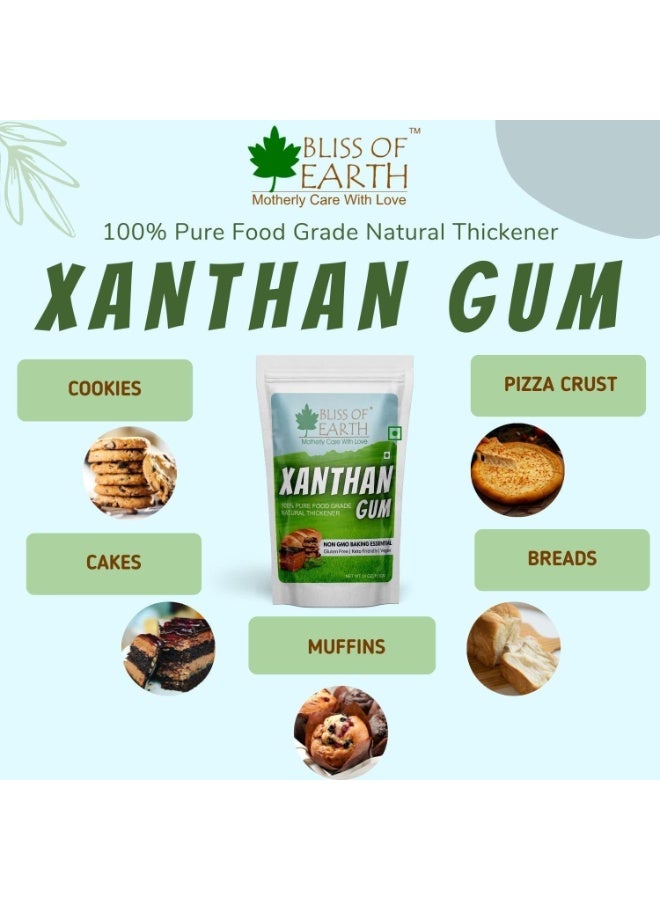 BLISS OF EARTH Xanthan Gum Powder for Ice Cream, Natural Thickener Xanthan Gum for Baking & Cooking, 100% Pure Food Grade | Gluten Free | Keto Friendly | Vegan – Pack of 3 x 113g - Image 2