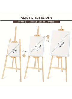 LIMOS Adjustable Wooden Durable Art Artist Sketch Drawing Stand Easel Stand – Compatible with 150Cm/ 59 Inch Canvas, Foldable Art Painting Tripod for Wedding Signage, Posters, and Art Display – Suitable for Adults, Beginners, and Students  - Image 2