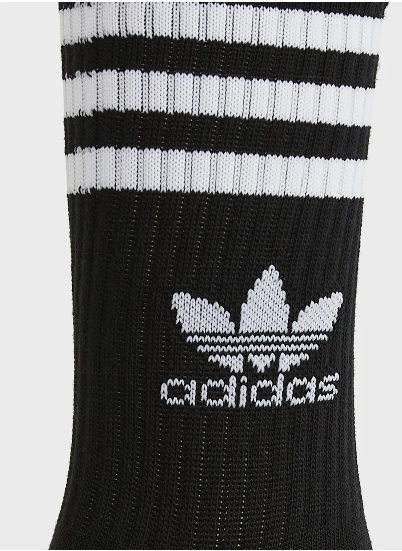adidas Originals Mid Cut Crew Socks 3 Pairs