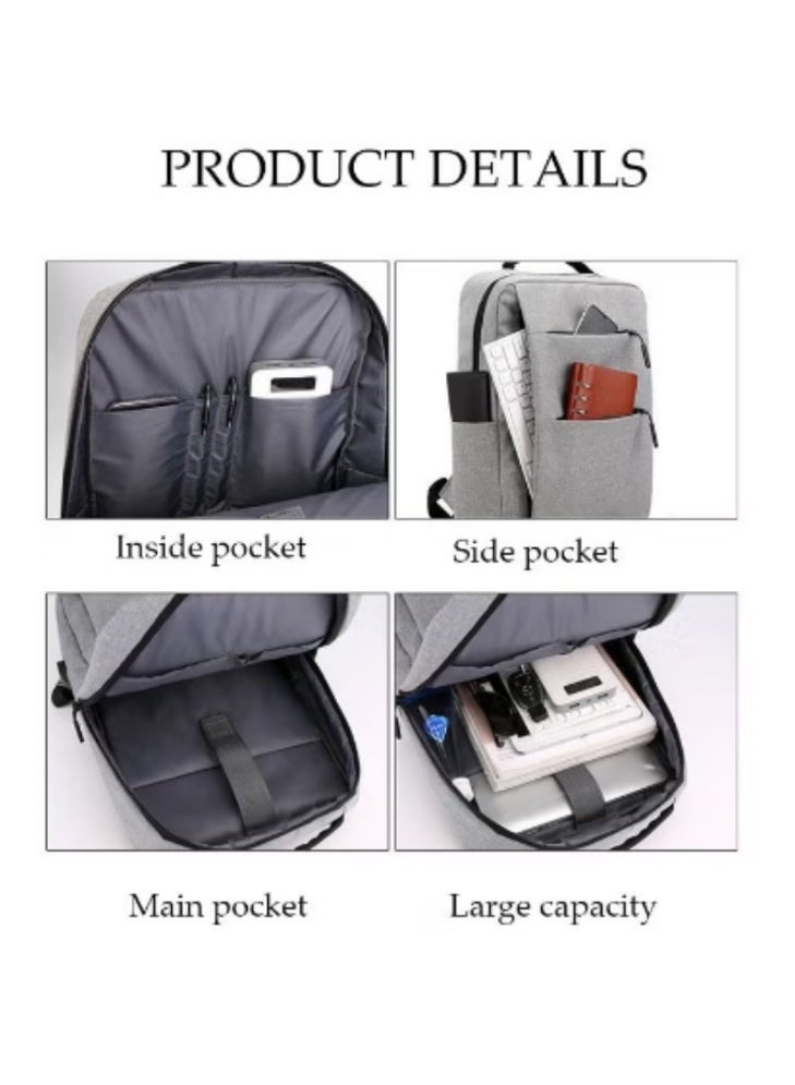 DUNISO Travel Laptop Backpack Business Anti Theft Slim Durable Computer Shoulder Pack with USB Charging Port Water Resistant College School Computer Bag Gifts for Men & Women Fits 15.6 Inch Notebook Black - Image 3