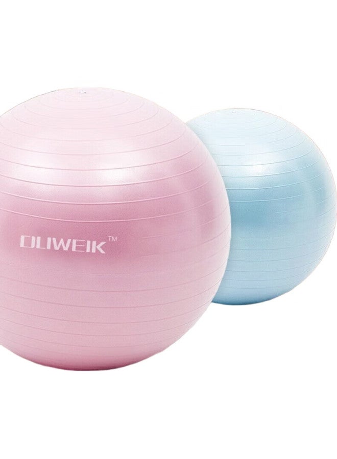 Dweck Yoga Ball, Thickened Non-Slip Elastic Adult Fitness Ball, Professional Balance Core Training, Princess Pink, 55Cm - Image 3