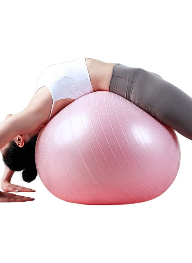 Dweck Yoga Ball, Thickened Non-Slip Elastic Adult Fitness Ball, Professional Balance Core Training, Princess Pink, 55Cm - Image 2