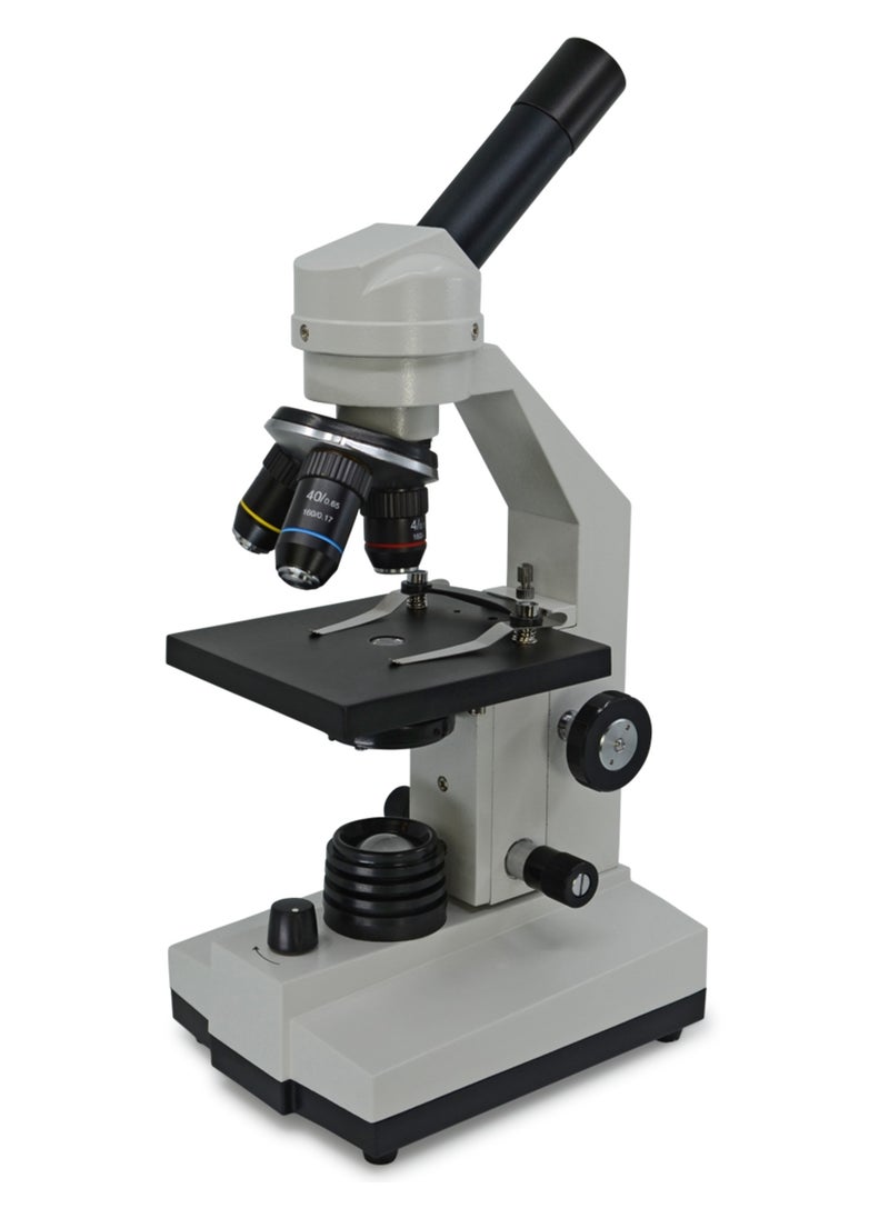 King Mariot Compound Microscope | 100~230 V / Rechargeable Batteries / Non-Rechargeable Batteries | Stable Educational Microscope | Antibacterial Paint | Antifungals Optics  - Image 1